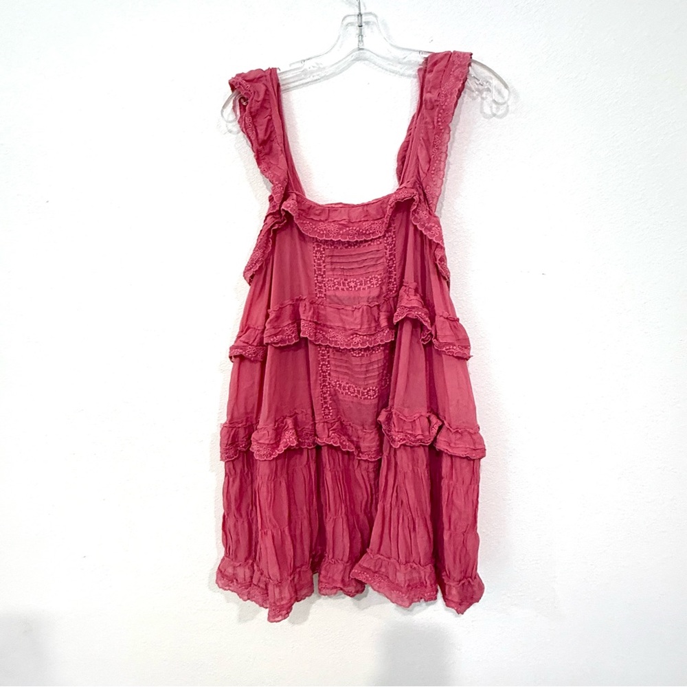 Pink Ruffled Jumpsuit - Picture 2 of 12